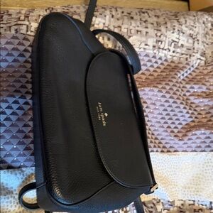 kate spade Black Pebbled Leather Saddle Crossbody